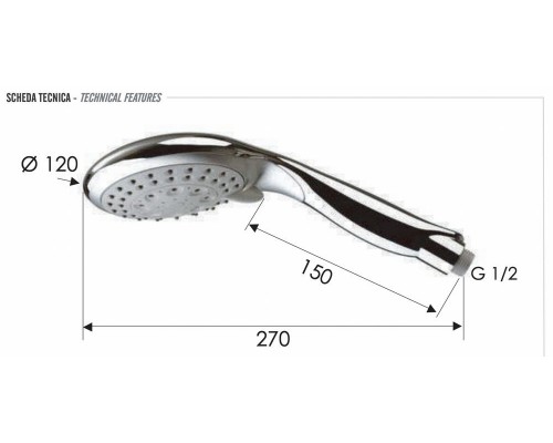 Ручной душ Remer 318XFX