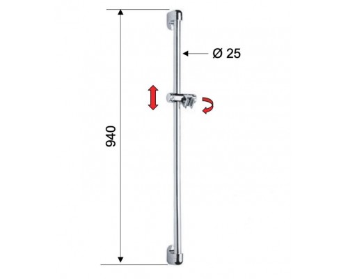 Душевая стойка 90 см Remer 319D