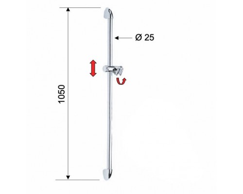 Душевая стойка 90 см Remer 319F