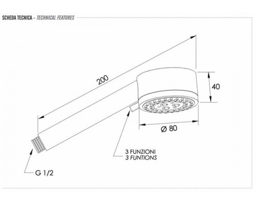 Ручной душ Remer 319MOX