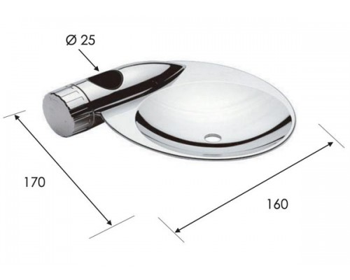 Мыльница для штанги Remer 319PR