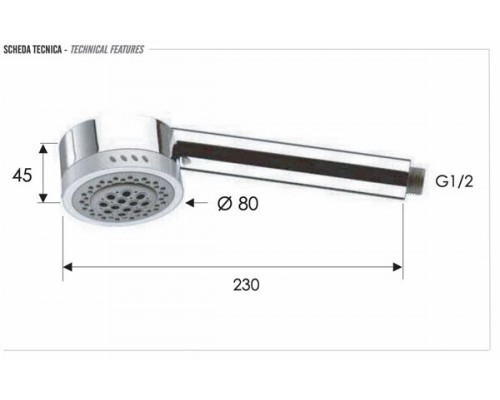 Ручной душ Remer 321HGX