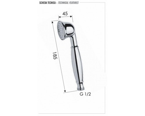 Ручной душ Remer 323VOX, бронза