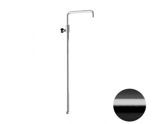 Душевая колонна телескопическая Remer 330A7DCESDEVCFP, черный брашированный хром