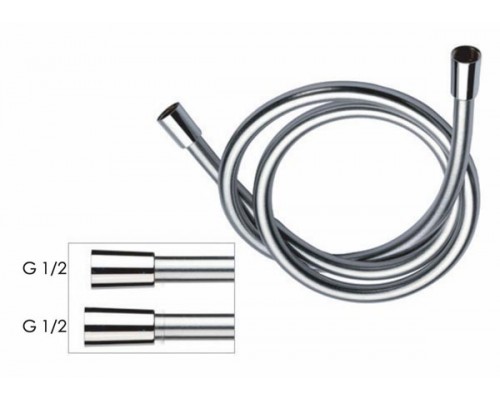 Шланг для душа ПВХ 120 см Remer 332CN2G120NO, черный матовый