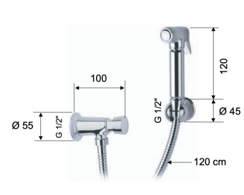 Кран порционный гигиенический Remer Tempor 332TEL