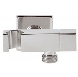 Держатель ручного душа с подключением и запорным вентелем Remer 336S