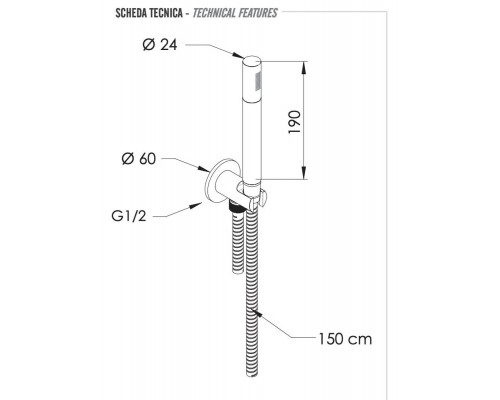Гигиенический душ Remer 337M317MMCFP, черный брашированный хром