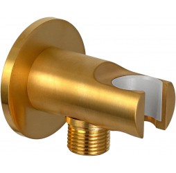 Держатель ручного душа с подключением Remer 337MBG, золото брашированное