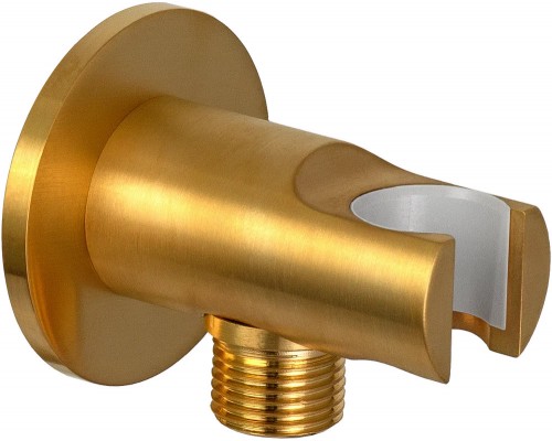 Держатель ручного душа с подключением Remer 337MBG, золото брашированное