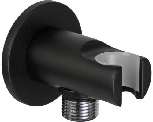 Держатель ручного душа с подключением Remer 337MNO, черный матовый