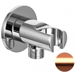 Держатель ручного душа с подключением Remer 337MRP, медь брашированная