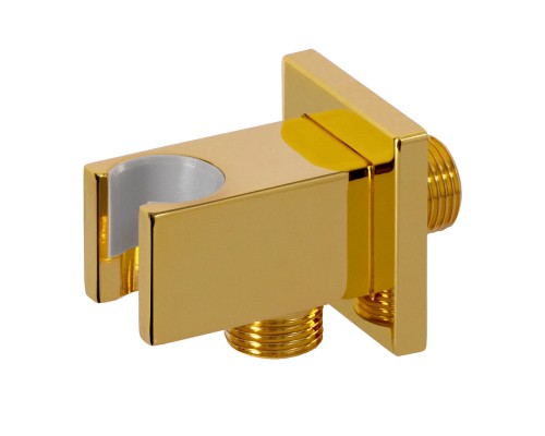 Держатель ручного душа с подключением Remer 337QDO, золото глянцевое