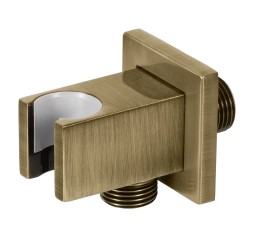 Держатель ручного душа с подключением Remer 337QVO, бронза