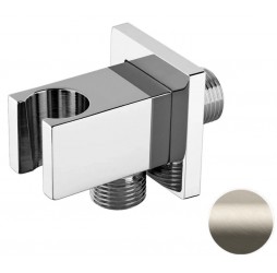 Держатель ручного душа с подключением Remer 337QXV, сталь