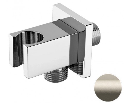 Держатель ручного душа с подключением Remer 337QXV, сталь