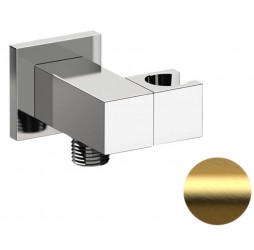 Держатель ручного душа с подключением Remer 337SBG, золото брашированное