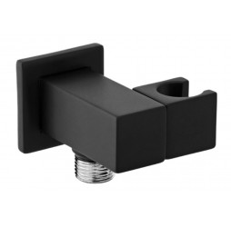 Держатель ручного душа с подключением Remer 337SNO, черный матовый