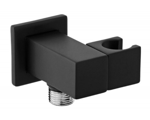 Держатель ручного душа с подключением Remer 337SNO, черный матовый