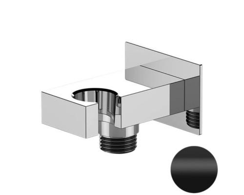 Держатель ручного душа с подключением Remer 337WNO, черный матовый