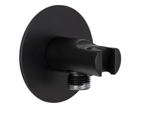 Держатель ручного душа с подключением Remer 337XNO, черный матовый