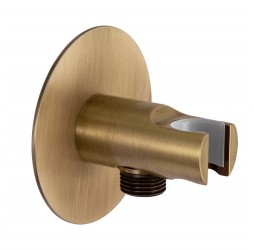 Держатель ручного душа с подключением Remer 337XVO, бронза