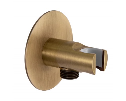 Держатель ручного душа с подключением Remer 337XVO, бронза