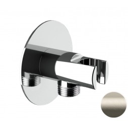 Держатель ручного душа с подключением Remer 337XXV, сталь