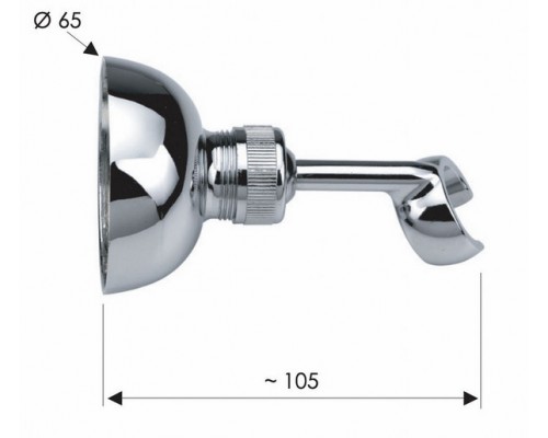Держатель ручного душа Remer 338DO, золото глянцевое