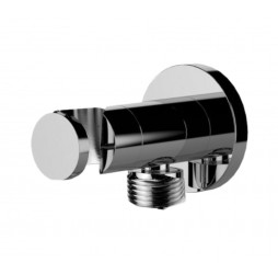 Держатель ручного душа с подключением и запорным вентелем Remer 338M