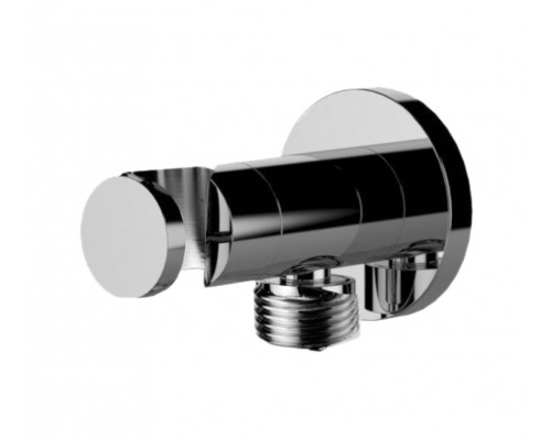 Держатель ручного душа с подключением и запорным вентелем Remer 338M