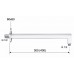 Кронштейн 30 см Remer 348S30CFP, черный брашированный хром