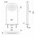 Верхний душ настенный 50x20 см Remer 350MMX