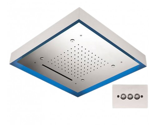 Верхний душ потолочный с подсветкой 57 см Remer 357LS57NC