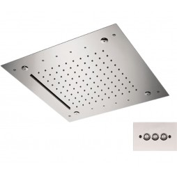 Верхний душ потолочный с подсветкой 43 см Remer 357RS43NC