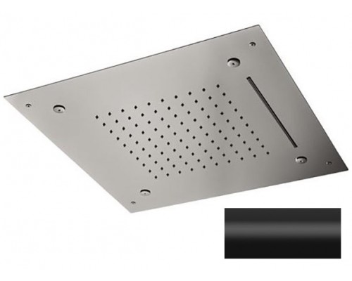 Верхний душ потолочный 50 см Remer 357SFS50NCNO, черный матовый