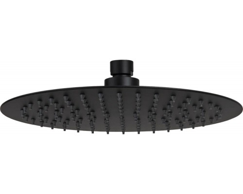 Верхний душ с шарнирным соединением 25 см Remer 357UFM25NOX, черный матовый