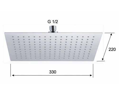 Верхний душ с шарнирным соединением Remer 357UFRX