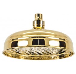 Верхний душ с шарнирным соединением 20 см Remer 359B20DOX, золото глянцевое