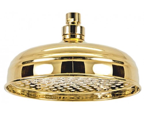Верхний душ с шарнирным соединением 20 см Remer 359B20DOX, золото глянцевое