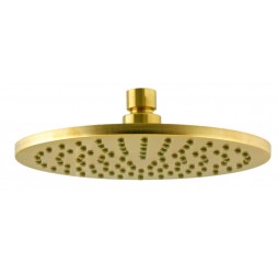 Верхний душ с шарнирным соединением 20 см Remer 359MM20BGX, золото брашированное