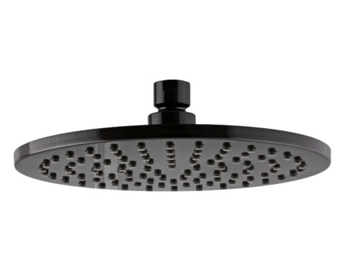 Верхний душ с шарнирным соединением 20 см Remer 359MM20CFPX, черный брашированный хром