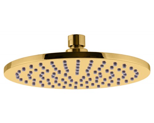 Верхний душ с шарнирным соединением 20 см Remer 359MM20DOX, золото глянцевое