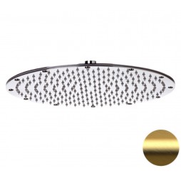 Верхний душ с шарнирным соединением 35 см Remer 359MMXLBG, золото брашированное