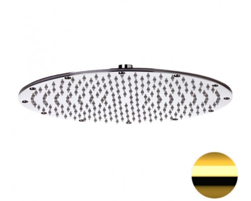 Верхний душ с шарнирным соединением 35 см Remer 359MMXLDO, золото глянцевое