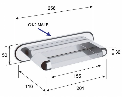 Излив настенный Remer 359NC