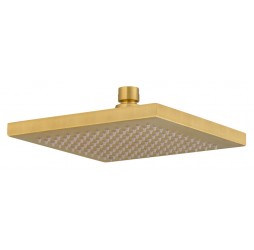 Верхний душ с шарнирным соединением 20 см Remer 359SSBGX, золото брашированное