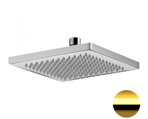 Верхний душ с шарнирным соединением 20 см Remer 359SSDOX, золото глянцевое