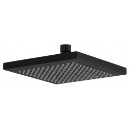 Верхний душ с шарнирным соединением 20 см Remer 359SSNOX, черный матовый