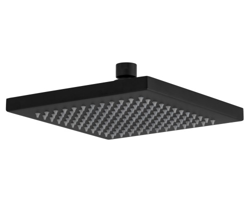 Верхний душ с шарнирным соединением 20 см Remer 359SSNOX, черный матовый